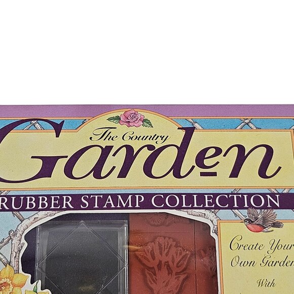Rubber Stampede The Country Garden Rubber Stamp Set New Sealed Vintage USA - Picture 4 of 9